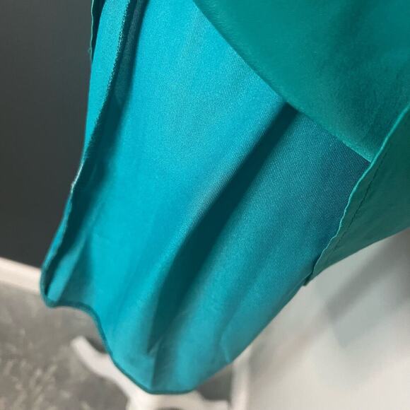 Annabella Woman's Emerald Green Floral Mini Dress Single Strap- Size S - Picture 9 of 9